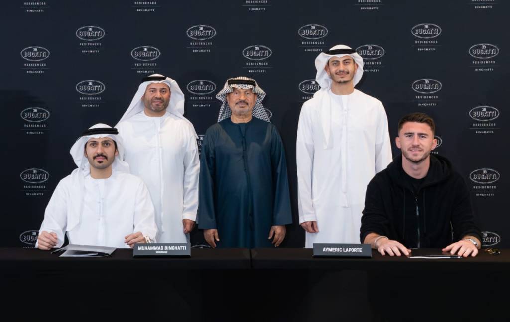 Aymeric Laporte Becomes the Third International Icon to own a Penthouse in Bugatti Residences by&nbsp;Binghatti