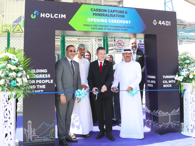 Holcim UAE and 44.01 Mark Official Commissioning of the UAE’s First Industrial Carbon Capture and Mineralisation&nbsp;Pilot